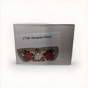 MCG Textiles European Floral Graph N’ Latch Hook Rug Kit 37766 Half Round